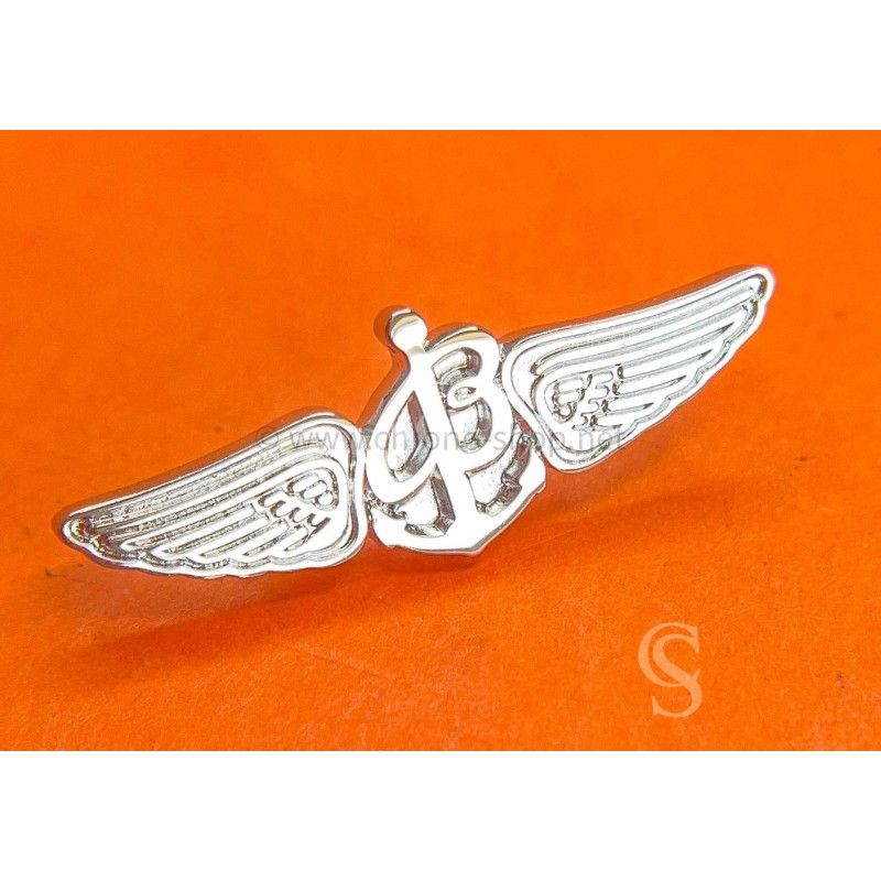 Breitling Capitaine logo ailé Rare Accessoire authentique Broche badge Membre VIP en acier