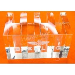 Breitling Collectible goodie Crystal Glass Transparent Watch Stand book holder Display EXPOSANT LIMITED DISPLAY TOOL STAND