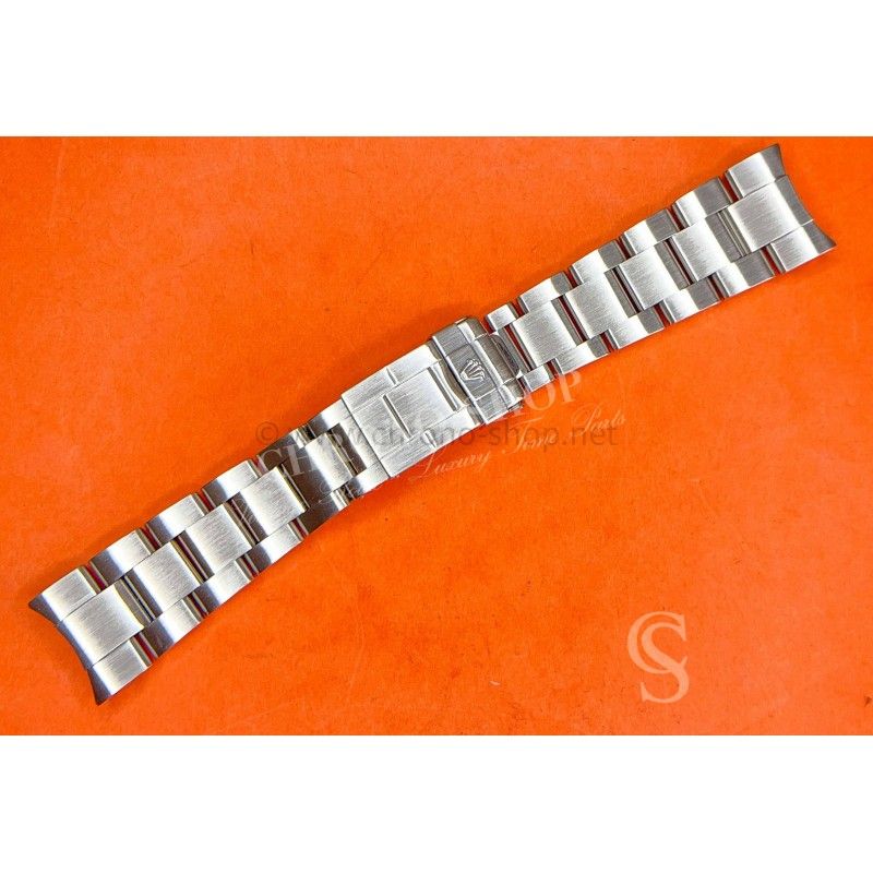 Rolex RARE ORIGINAL 2008 YACHT-MASTER 16622 BRUSHED BRACELET ROLEX 78760 SOLID LINK SEL OYSTER ssteel 20mm end parts