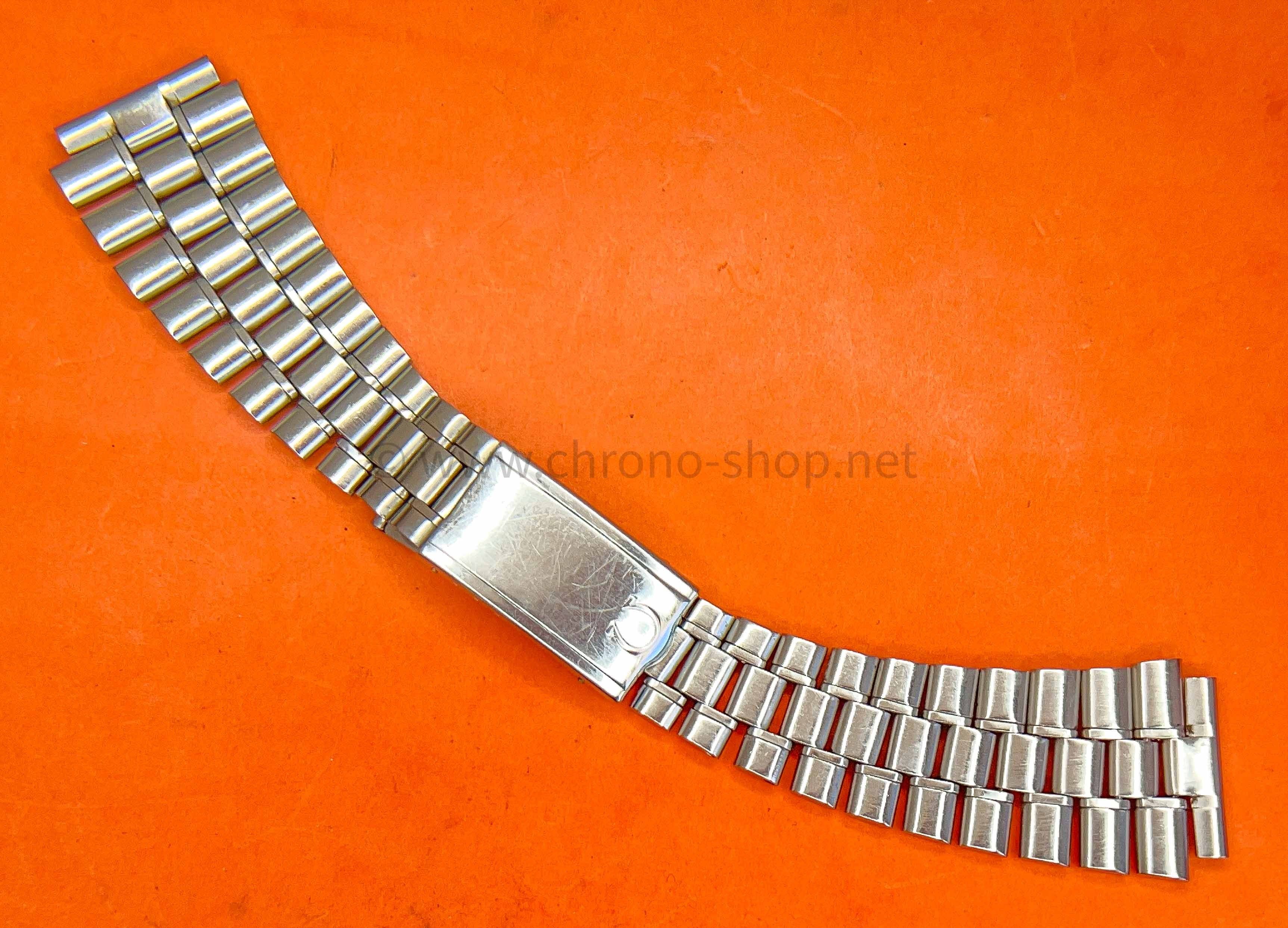 Vintage 70"s Omega Speedmaster Mark II Ssteel Oval links Bracelet 1159 / 154 20mm for sale