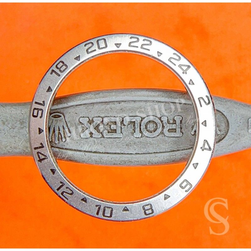 ROLEX LUNETTE Ø39mm 24H GMT ACIER GRADUEE DE MONTRES SPORTS OYSTER EXPLORER II 16570, 16550 VINTAGE