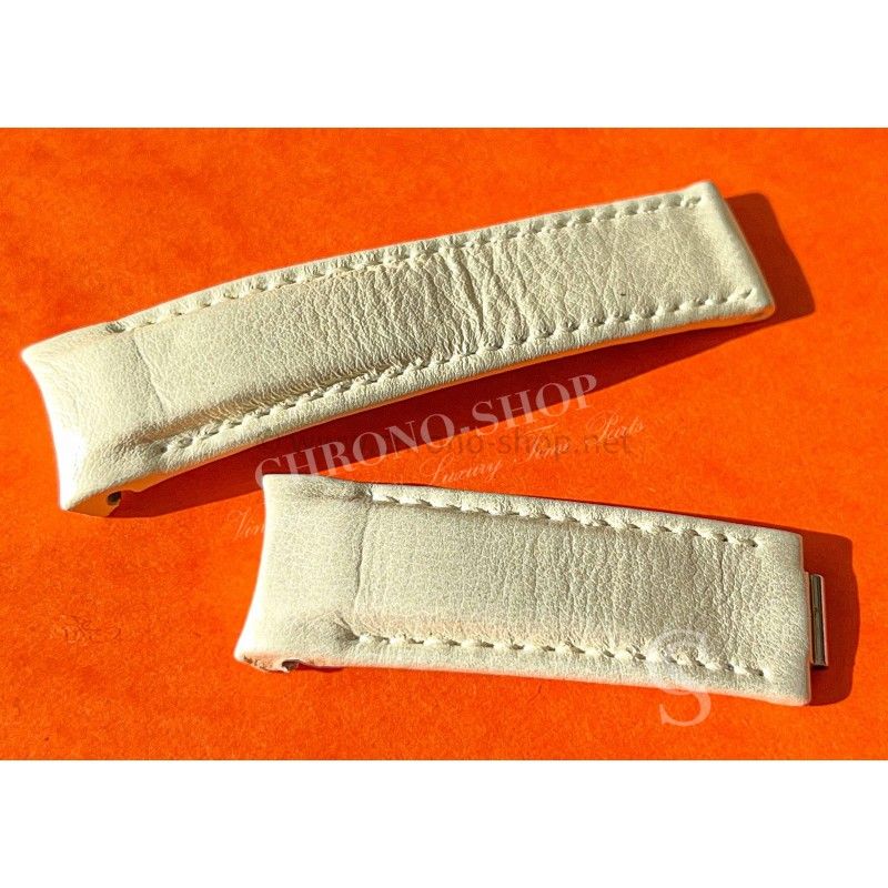 Tudor Collectible Genuine Classic Collection Date 79420,79430 ,79440 Vanilla Satin Calfskin Leather strap bracelet 20mm x 18mm