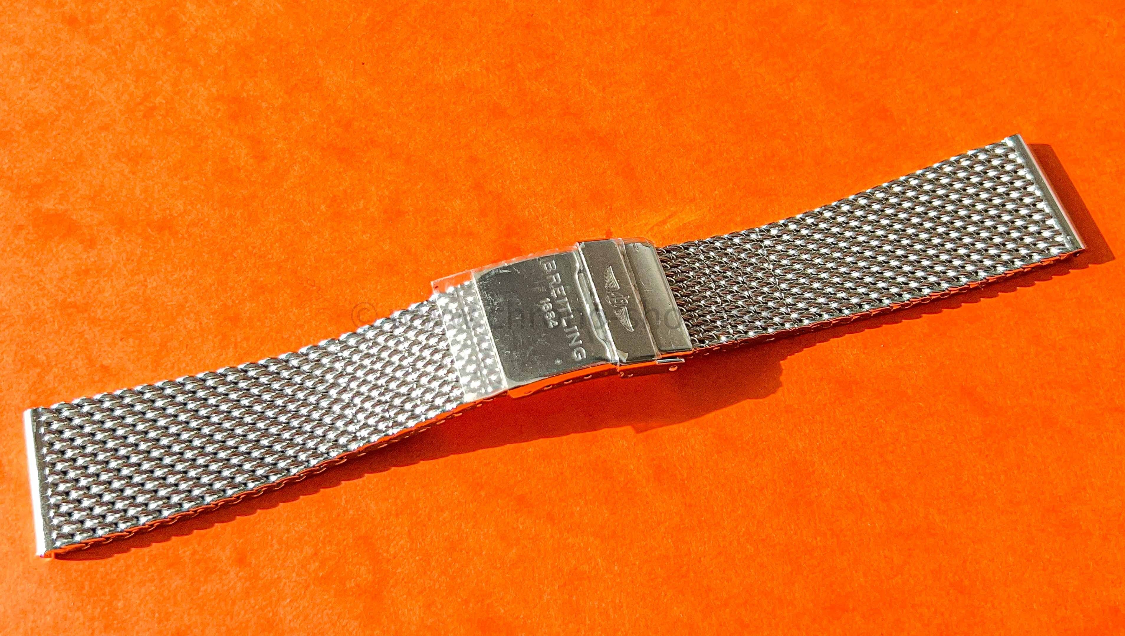 Breitling 22mm mesh milanese bracelet  Vintage Breitling watches for sale