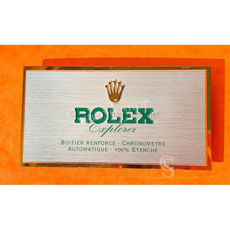 Rolex Original 70/80/90's Vintage Rolex Explorer 5500,1016,14270,114270 models Jeweler Dealer Metal Display Plaque