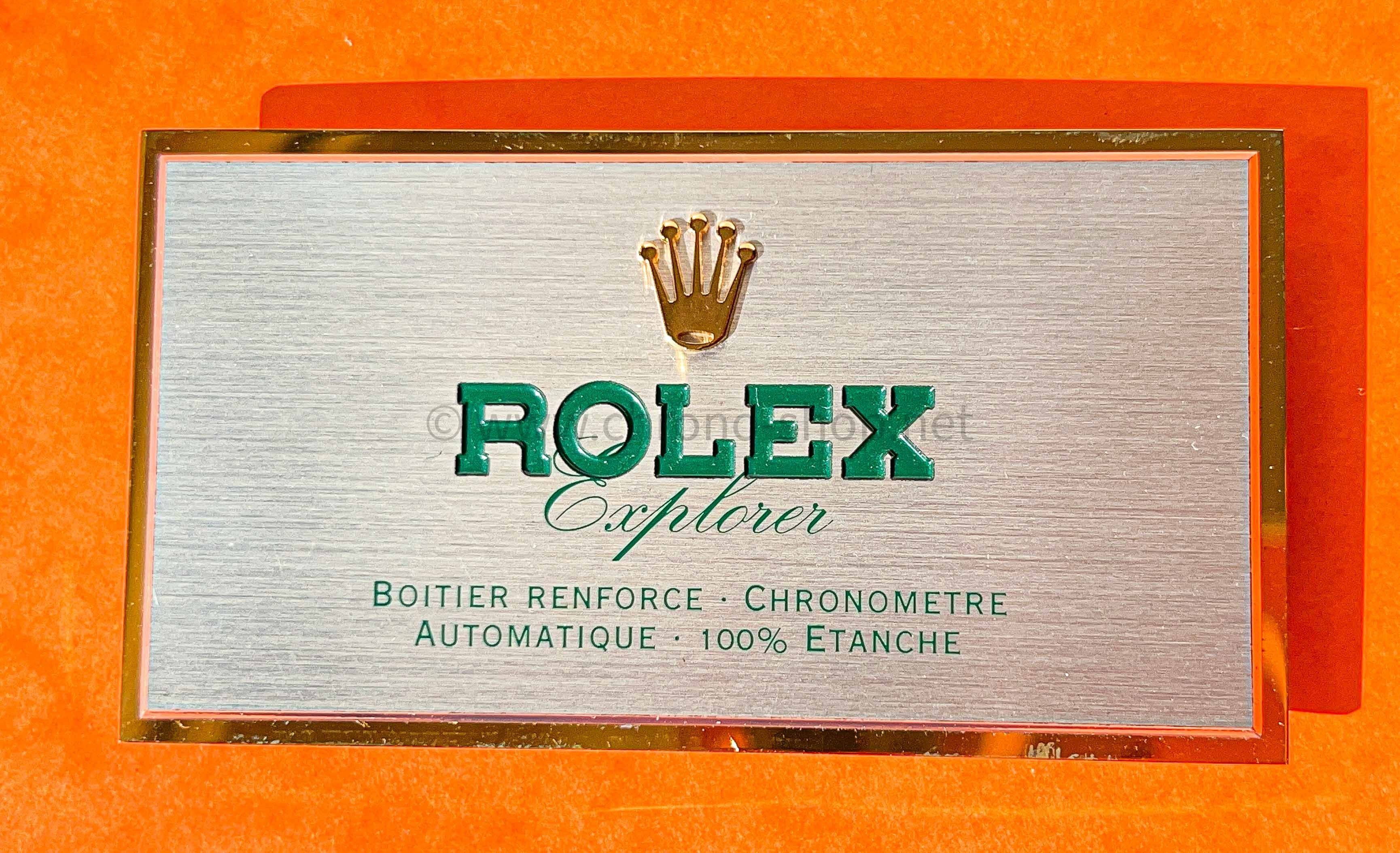 Rolex Bijouterie Vintage présentoir affichage vitrine montres Explorer 5500,1016,14270,114270 signé RMA 100-FR