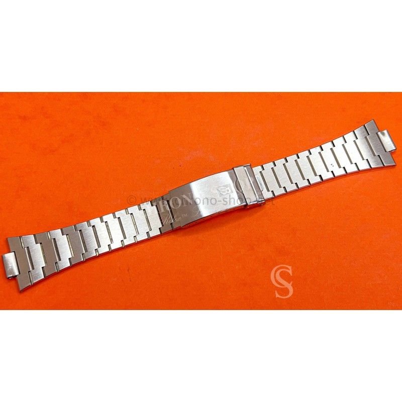 Breitling Super rare Ssteel watch bracelet  NOS Vintage 23mm fliplock clasp Navitimer Chrono-Matic 1806 Pizza watches