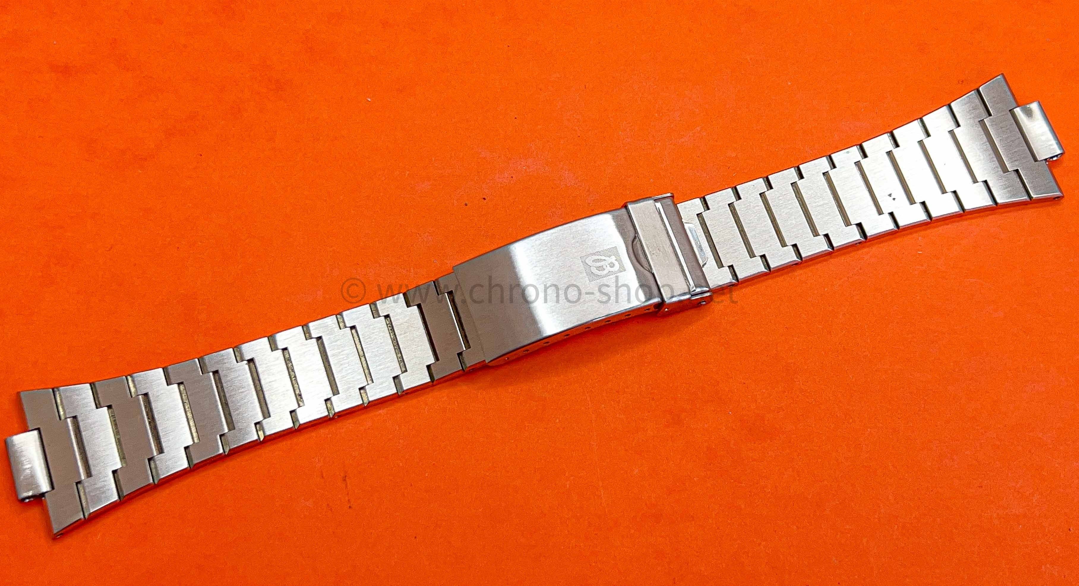 Breitling Super rare Ssteel watch bracelet  NOS Vintage 23mm fliplock clasp Navitimer Chrono-Matic 1806 Pizza watches