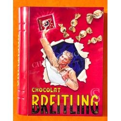 Breitling Goodie Accessoire Décoration Boite Metal Livre Aluminium BREITLING CHOCOLAT