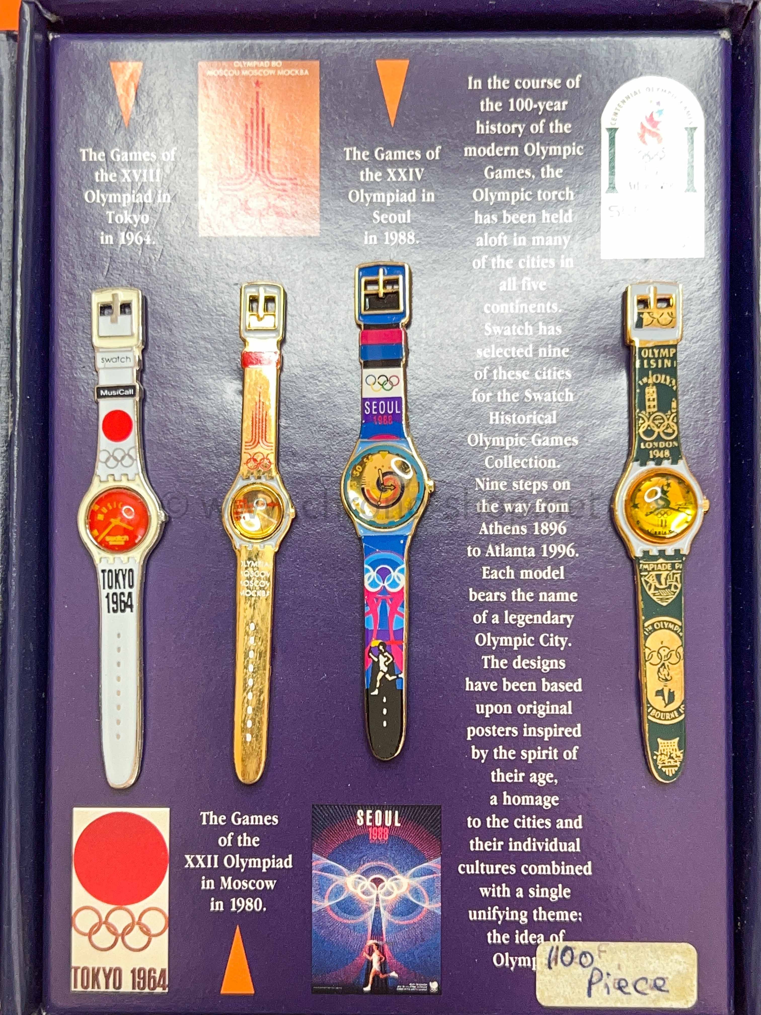 SWATCH WATCH COLLECTION VINTAGE 1996 100TH ANNIVERSARY