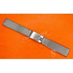 Tissot Rare Bracelet 18/16mm Neuf de stock ref 15606.3 montres vintages Tissot bracelet milanais mesh maille acier inoxydable