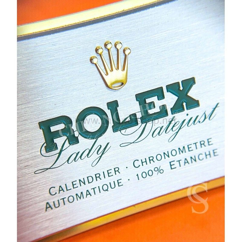 Rolex Bijouterie Vintage présentoir affichage vitrine montres Lady Datejust 6927,179158,80319 signé RMA 100-FR