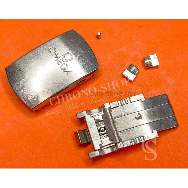 Omega Seamaster used 117STZ004666 ADJUSTABLE Shorter Steel Folding Clasp spares For restore