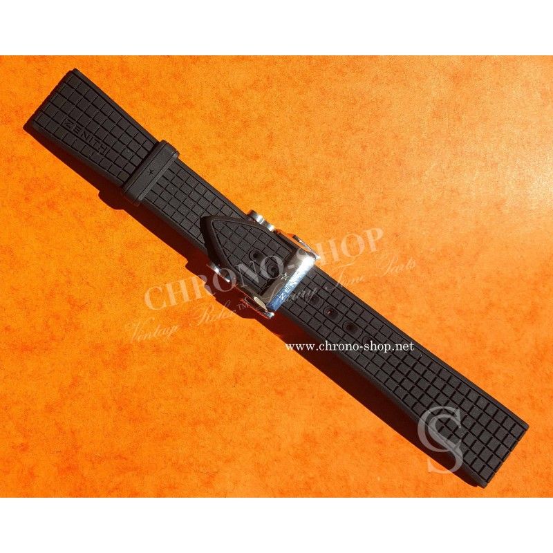 Zenith Stratos Bracelet caoutchouc noir ref 27.00.2318.515 Felix Baumgartner 23mm EL PRIMERO Montres STRATOS 45mm