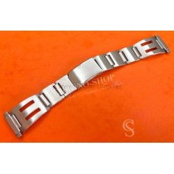 Vintage Watch Bracelet Rare 70's Swiss band Ssteel Perforated Sport Bracelet 18mm Zenith,Tissot,Enicar,Longines,Heuer,Omega,IWC