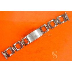 Vintage Watch Raffaello Bracelet 70's Swiss band Ssteel Perforated Bracelet 20mm Zenith,Tissot,Enicar,Longines,Heuer,Omega,IWC