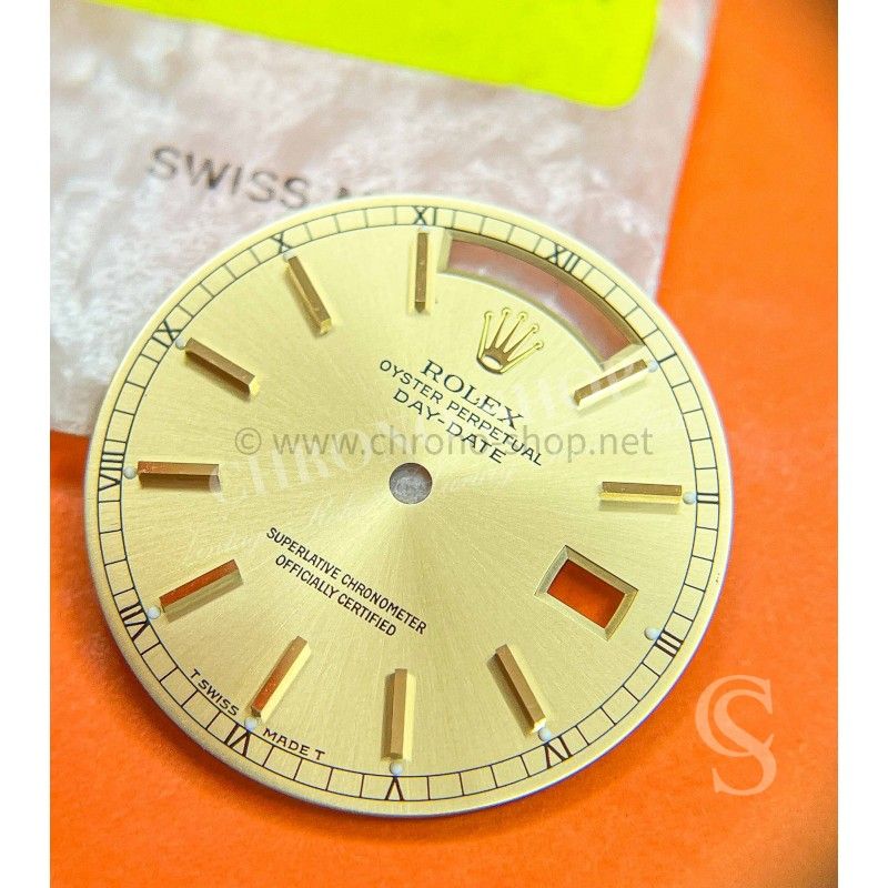 Rolex Genuine Original Vintage Mens 36mm President Day Date Champagne color Watch Dial 18238,18038 cal 3055,3155