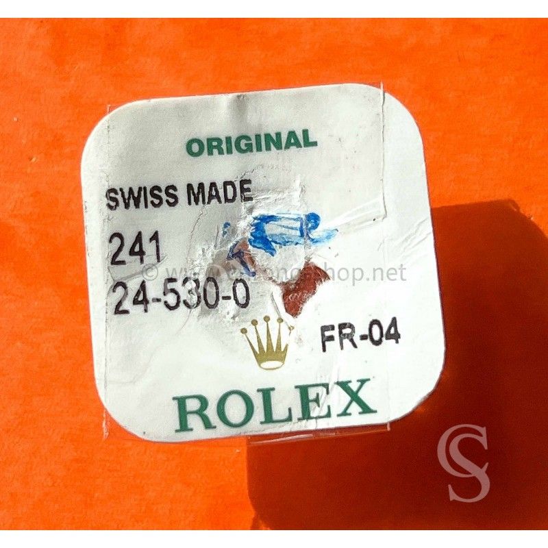 Rolex fourniture horlogère remontoir 241, couronne acier Ref 24-530-0 pour montres DATEJUST Dames GMT 1675/16750
