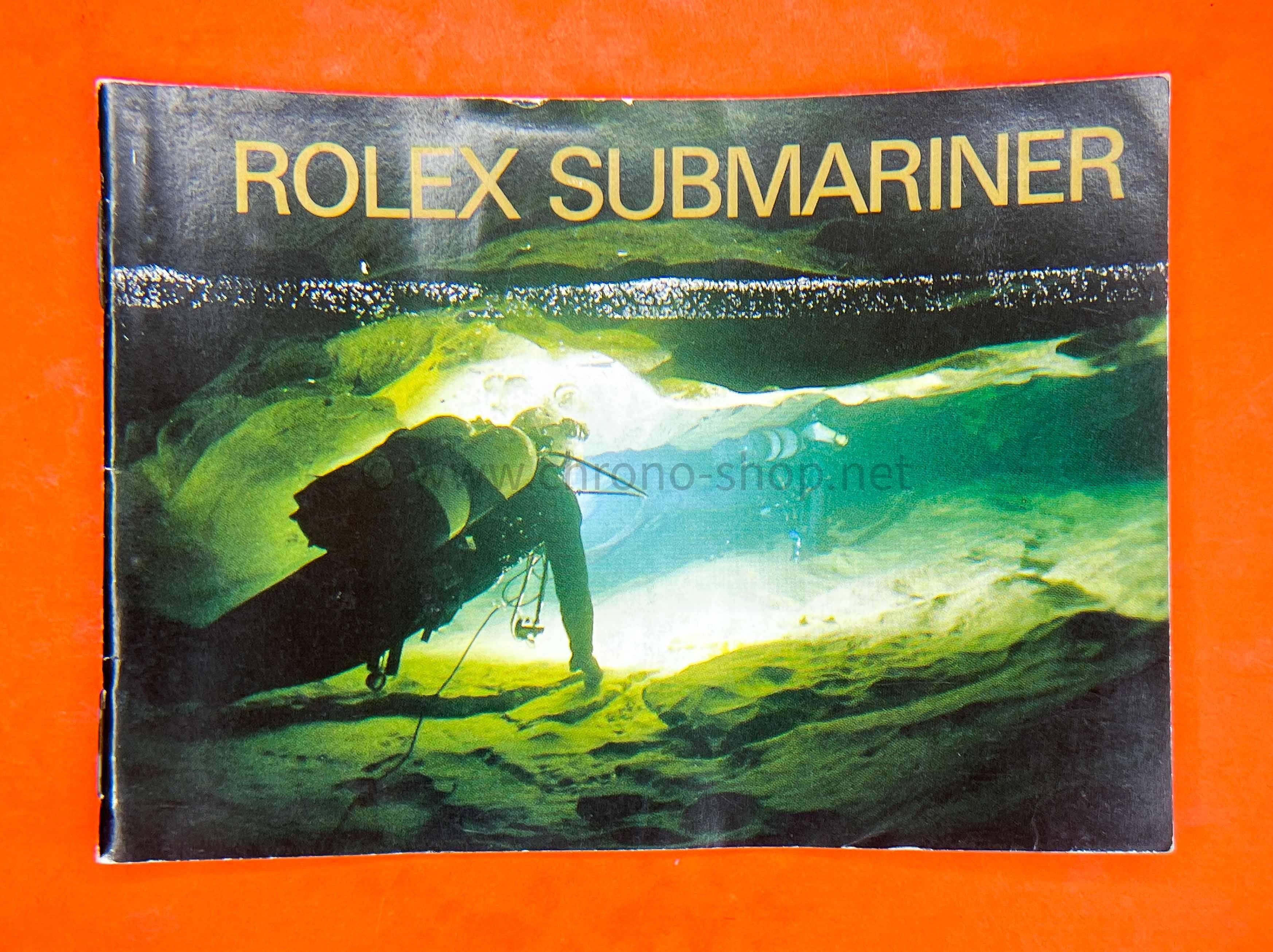 Rolex 1995 Submariner,Sea Dweller booklet manual english Submariner watches 14060,16613,16610,16618,16600
