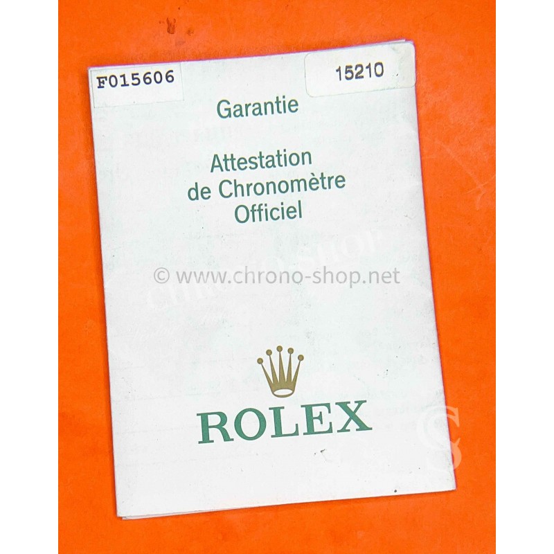 ROLEX VINTAGE & RARE 1986 WARRANTIE PAPER WATCH...