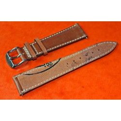 Whiskey bracelet stitched Shell cordovan leather watch strap 21mm fits on Breguet type XX 3800 Aeronavale, Transatlantique 3820