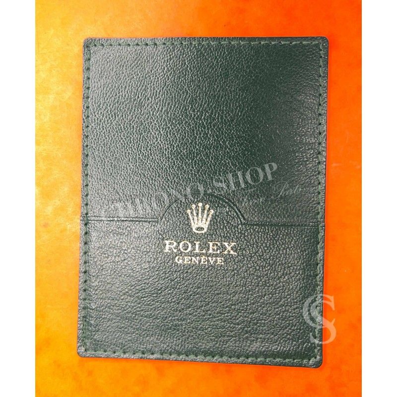 Rolex 80's collectible leather Green Card Holder paper documents watch guarantee 4119209.05 watches 116520,14060M,16610