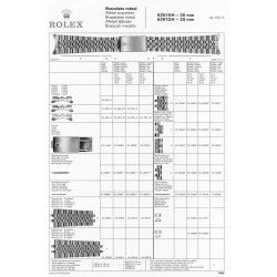 ROLEX ORIGINAL ½ MAILLON ACIER 16mm Ref 32-20546 BRACELET JUBILEE ref 62510H GMT 16750,1675, DATEJUST 1600,116000 MONTRES 20mm