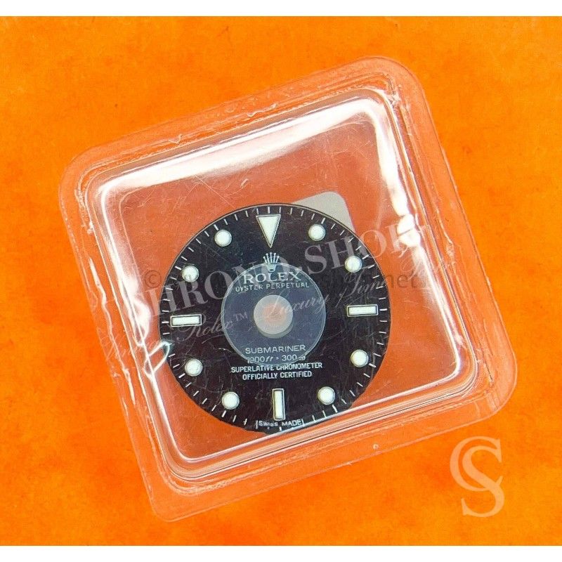 Rolex Rare pièce détachée Cadran COSC Luminova SWISS MADE montres de plongées Submariner no date COSC 14060,14060M cal 3000,3130
