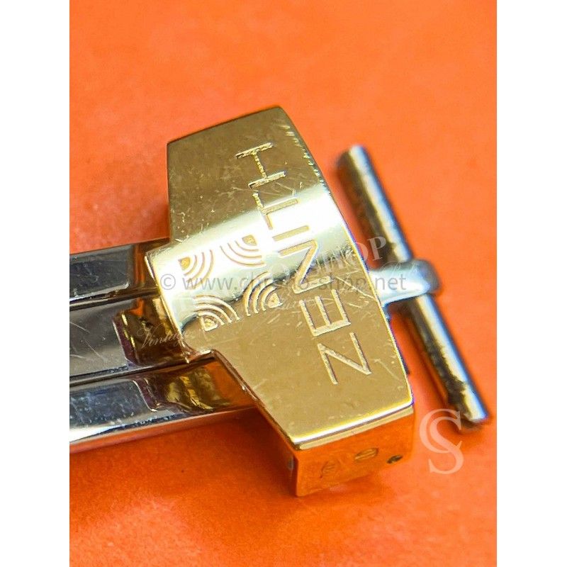 ZENITH Accessoires Montres vintage boucle déployante 18/16mm acier et or jaune 18 carats 750