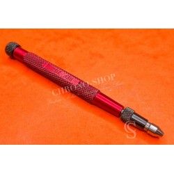 Rolex Genuine Ergonomic Precision Screwdriver 2154 watchmaker Tool Red Metal black colors