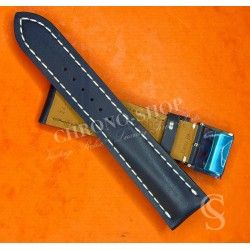 Breitling Original blue leather 101X CALFSKIN LEATHER STRAP BRACELET 24-20mm Navitimer,Superocean,Super Avenger 46mm