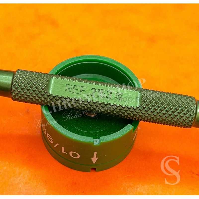 Rolex Genuine Ergonomic Precision Screwdriver 2153 watchmaker Tool Green Metal black colors