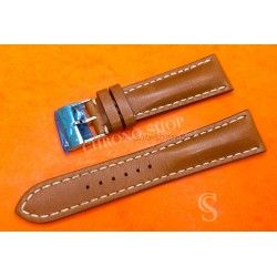 Breitling Original Brown leather 439X CALFSKIN LEATHER STRAP BRACELET 24-20mm Navitimer,Superocean,Super Avenger 46mm