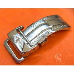 Breitling Genuine accessorie mint Steel 16/13mm Folding Brushed Deployment Midsize Buckle for sale