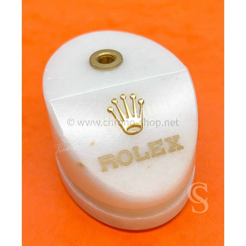 Rolex Original 70's collector watch Oval Heavy Marble display stand vitrine,showroom Ref Swiss made RMA 120 H-VE