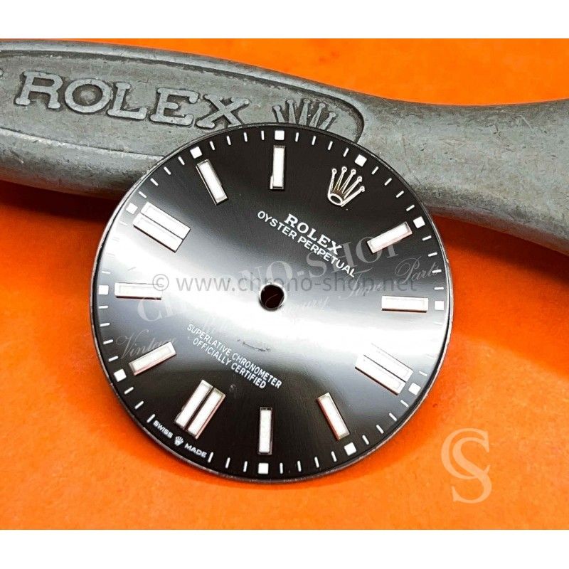 Rolex Amazing Genuine bright black Watch Dial Part Rolex Oyster Perpetual 124300 watch 41mm