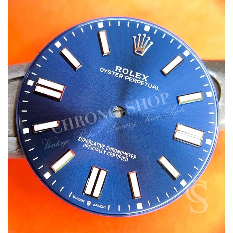 Rolex Authentique Cadran Bleu Abysse montres Oyster Perpetual 41mm 124300