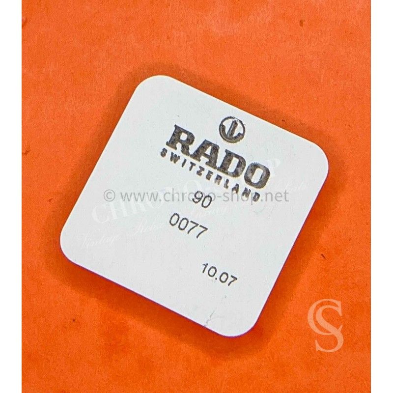Rado remontoir, couronne or jaune 3,60mm joint Ref 90-0077 fourniture horlogerie révision, réparation montres Rado