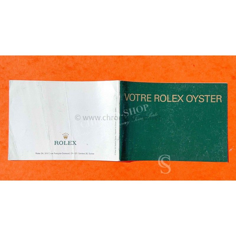 ROLEX 2007 FRENCH GENUINE ROLEX OYSTER BOOKLET BROCHURE PAMPHLET VOTRE ROLEX OYSTER Submariner,GMT,Daytona,Datejust,Explorer