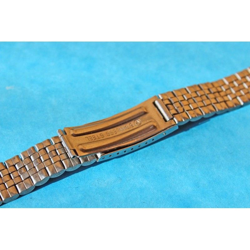 JUBILEE WATCH BAND FOLDED LINKS STAINLESS STEEL 20mm