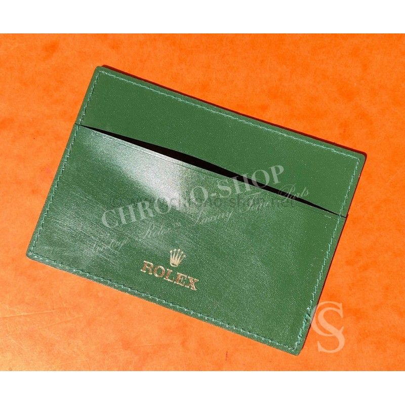 ROLEX PORTE CARTES ETUI DOCUMENTS MONTRES ROLEX CUIR CARTE DE GARANTIE CB ref 4119209.34