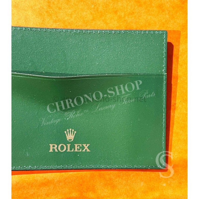 ROLEX PORTE CARTES ETUI DOCUMENTS MONTRES ROLEX CUIR CARTE DE GARANTIE CB ref 4119209.05