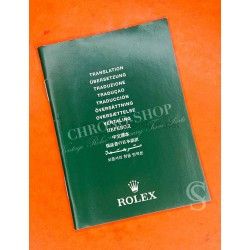Rolex 2000's Green oyster Watch Translation booklet Submariner 16610,Yacht-Master,Milgauss,Daytona116520 ref 565.01