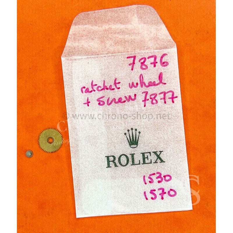 ROLEX fourniture montres hommes ref 7876,7877 : Rochet et vis Cal automatique 1520,1530,1570,1560,1530-7876,7877
