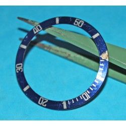 Old 90's Dark Blue color Rolex Submariner Tutone 16803, 16613, 16808, 16618, Gold Watch Bezel Insert Part