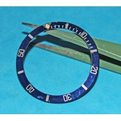 Old 90's Dark Blue color Rolex Submariner Tutone 16803, 16613, 16808, 16618, Gold Watch Bezel Insert Part