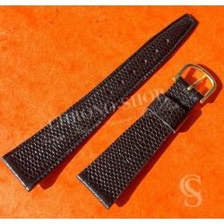 Mens Vintage Old Stock Lizard Imitation color Luxury Leather style Watch Strap 20mm