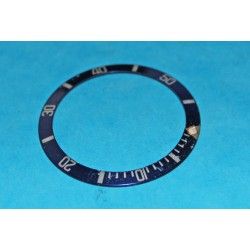 Old 90's Dark Blue color Rolex Submariner Tutone 16803, 16613, 16808, 16618, Gold Watch Bezel Insert Part