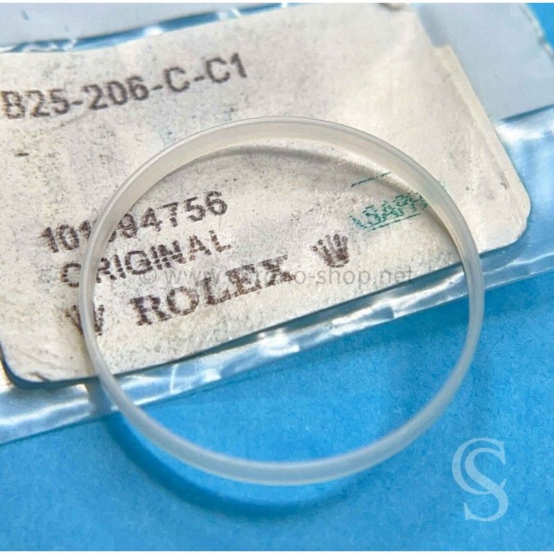 Rolex Original joint téflon blanc Verre Saphir cyclope ref B25-206-C-C1 montres dames Yacht-Master 169622,169628,169623