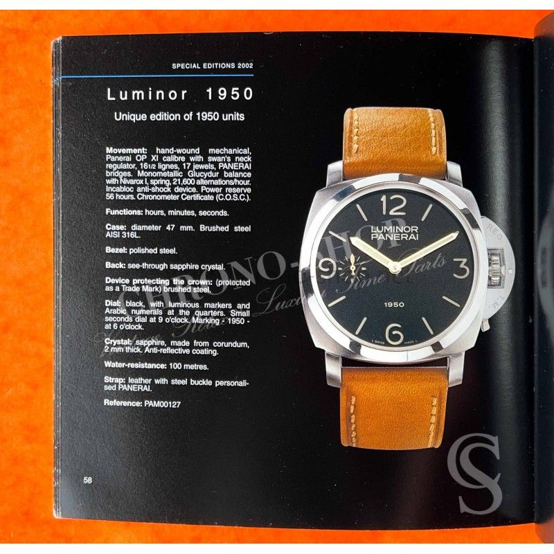 Rare Panerai Catalog, Manual, Watches Collection 1997-2003 Zeropgrah, Chronograph, Luminor, Marina, Radiomir, Submersible models