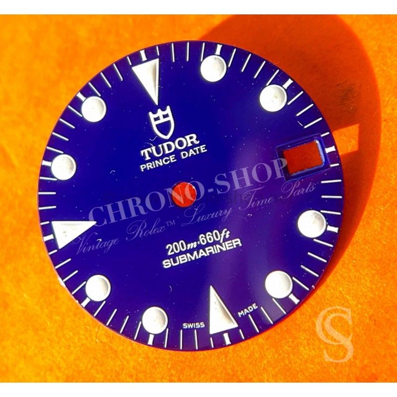 TUDOR RARE 90'S PRINCE DATE SUBMARINER 36MM WATCH REF 75190 BLUE WATCH DIAL PART FOR SALE